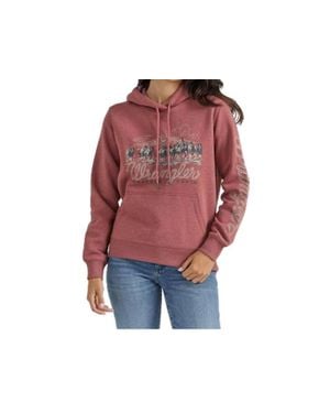 Wrangler Logo Hoodie - Red