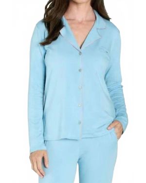 Twelve Eighty Eight Brenda Long Sleeve Pajama Set - Blue
