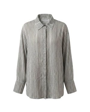gergana_ivanova Classic Button-Down Amber Shirt - Gray
