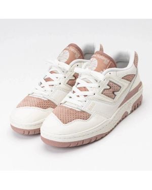 New Balance 550 Bbw550Pf Sneakers Leather Lifestyle Shoes Tf7982 - Pink