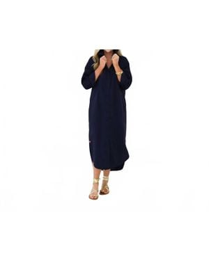 Caryn Lawn Piper Long Dress - Black