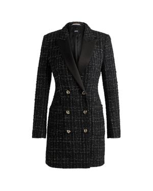 BOSS Tuxedo-Style Dress - Black