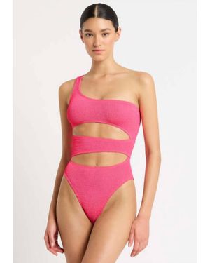 Bondeye Rico Cutout One Shoulder One-Piece Swimsuit - Pink