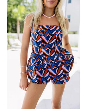 Sincerely Ours Mirabell Tile Tank Top - Blue
