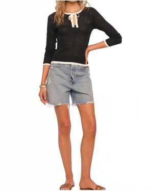 Heartloom Dorthy Long Sleeve Knit Top - Black
