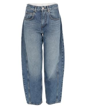 Isabel Marant Oriane Medium Relaxed-Fit Denim Jeans - Blue
