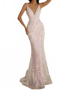 Clarisse Mermaid Evening Dress - Brown