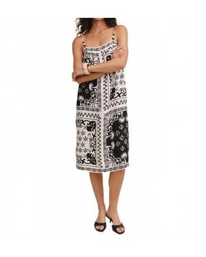 Bella Dahl Spaghetti Strap Midi Dress - Multicolor
