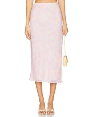 LoveShackFancy Castle Midi Skirt - Pink