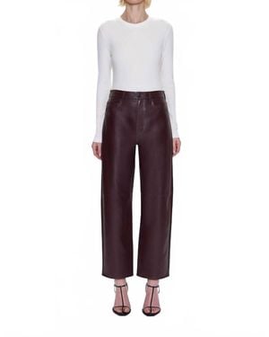 Pistola Jett High Rise Bowed Straight Pant - Red