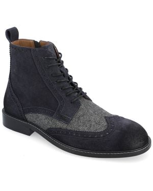 Thomas & Vine Jarett Wide Width Wingtip Ankle Boot - Blue