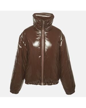 Acne Studios Coated Nylon Puffer Jacket - Brown