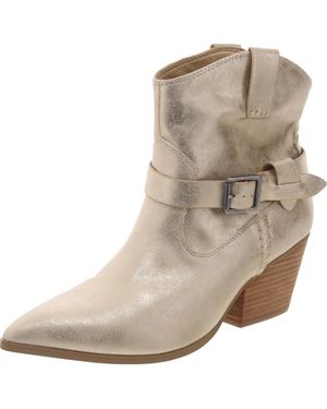 MIA Clement Buckle Manmade Cowboy, Western Boots - Natural