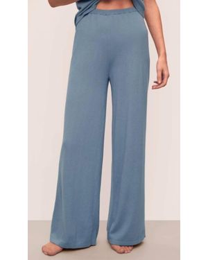 Eberjey Fine Gauge Sweater Pant - Blue