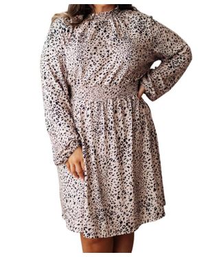 Now N Forever Ophelia Shirred Waist Dress - Multicolor