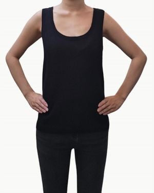 27milesmalibu Violette Cashmere Tank Top - Black