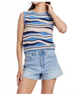 Another Love Sylvie Wavy Stripe Top - Blue