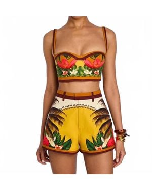 retroféte Cricket Bustier Top - Orange