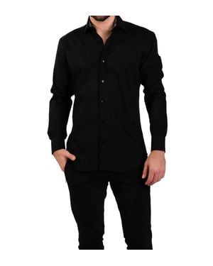 MASUTTO York/18 Long Sleeve Button Shirt - Black