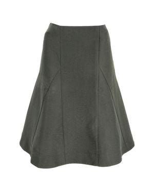 Marni Flared Midi Skirt - Gray