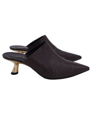 Simon Miller Kicker Low-Heel Mules - Black
