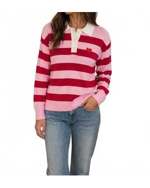 Design History Heart Sweater - Red
