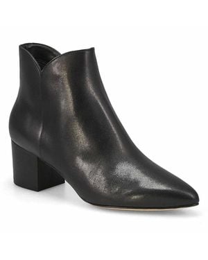 Cole Haan Elyse W14979 Boot Leather 60 Mm Ankle Bootie Zogg3244 - Black