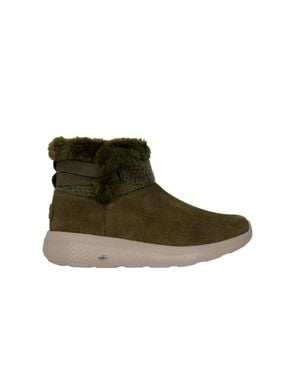 Skechers On The Go City 2 Cozy Vibe 144445W-Olv Boots Zap2489 - Green