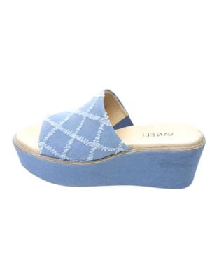 Vaneli Hero Wedge Sandals - Blue
