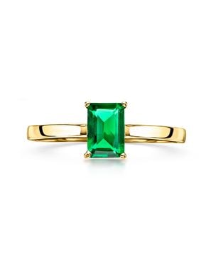 Ross-Simons Lab-Grown Emerald Ring - Green