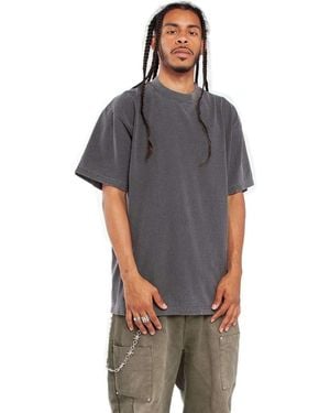SHAKA WEAR Garment-Dyed Crewneck T-Shirt - Gray