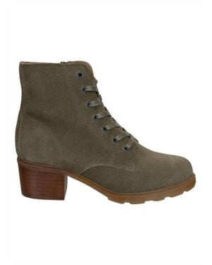 Otbt Arc Heeled Ankle Boots - Green