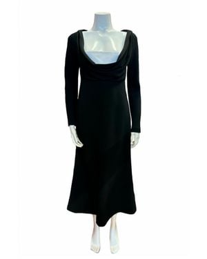 Mantu Cowl Neck Dress - Black