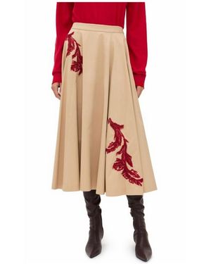 Cinq À Sept Floral Embroidered Rizzo Skirt