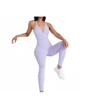Rockstar Peach Miranda Onesie - Purple