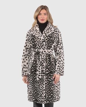 Gorski Reversible Select Shearling Lamb Short Coat - White