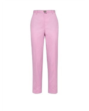 Ferragamo Cotton Trouser Pants - Pink