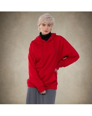 Members Only Pullover Hooded Sweatshirt - Red