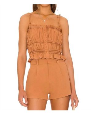 Amuse Society Tasmin Woven Tank - Orange