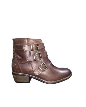 Eric Michael Sparta Moto Boots - Brown