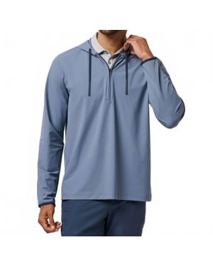 Travis Mathew Hero Hour Tech Hoodie - Blue