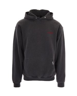 Represent Washed Owners Club Heavy Cotton Hoodie - Black