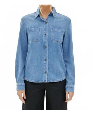 Hidden Jeans Classic Fit Denim Shirt - Blue