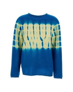 Suzusan Seamless Crew Neck Cashmere Pullover - Blue