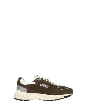 Autry Hyperway Low Suede Sneakers - Brown