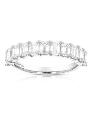 Vir Jewels 2 Cttw Emerald Lab Grown Diamond Wedding Band - Metallic