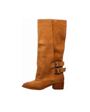 Antelope Tessa Suede Tall Boots - Brown