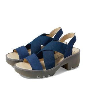 Fly London Taji502Fly Leather Slingback Sandal - Blue