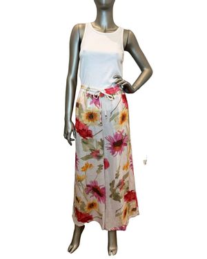 Tolani Fonda Linen Wide Leg Pants - Purple