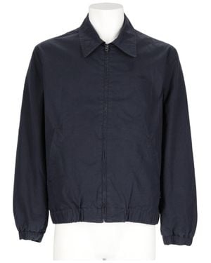 A.P.C. William Minimalist Organic Cotton Jacket - Blue